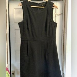 Cute Knit Black Banana Republic Dress with Stitching Details